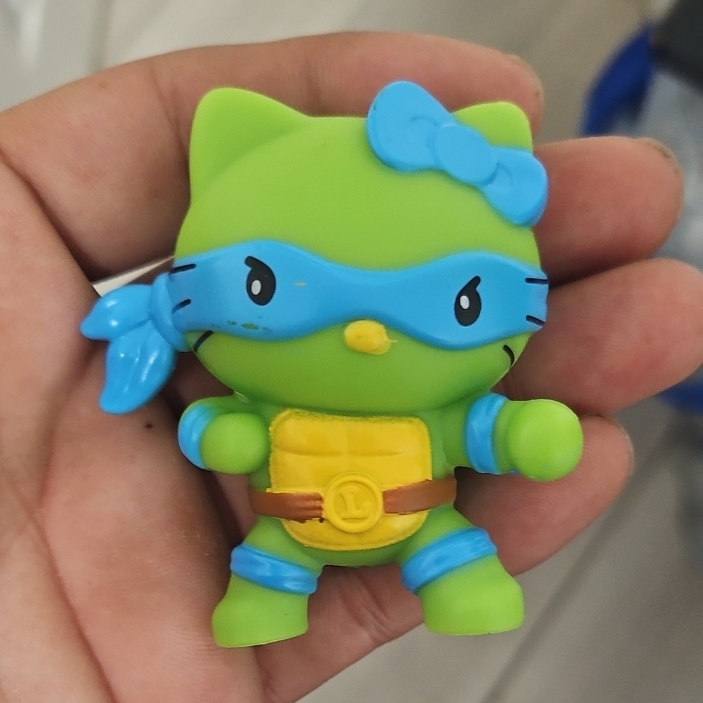 McDonald's Green and Blue Ninja Cat Figure